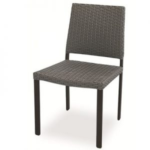 cadeira em aluminio, pintura eletrostatica e trama especial em fibra sintetica para area externa